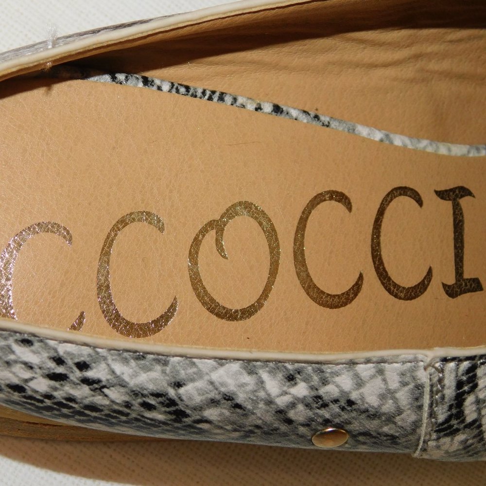 Ccocci Snakeskin Print Slip On Mules Slides Size 8 - image 8